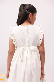 Wildflower White Embroidered Border Dress