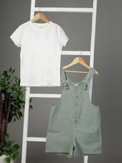 Sage Green Playsuit with T-Shirt