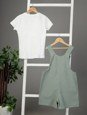 Sage Green Playsuit with T-Shirt
