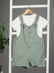 Sage Green Playsuit with T-Shirt