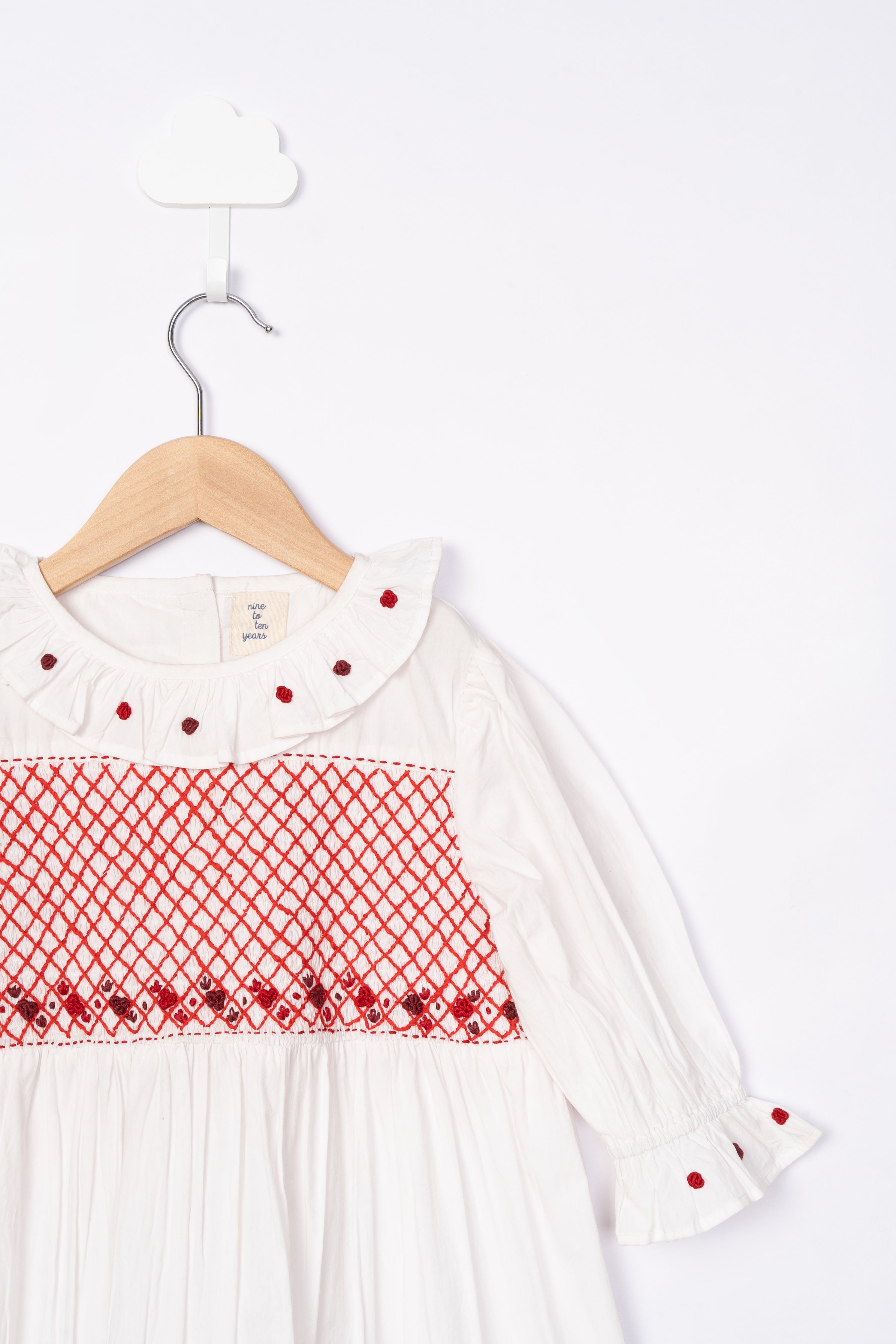 White Smocking Dress