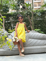 Yellow Smocked Dress