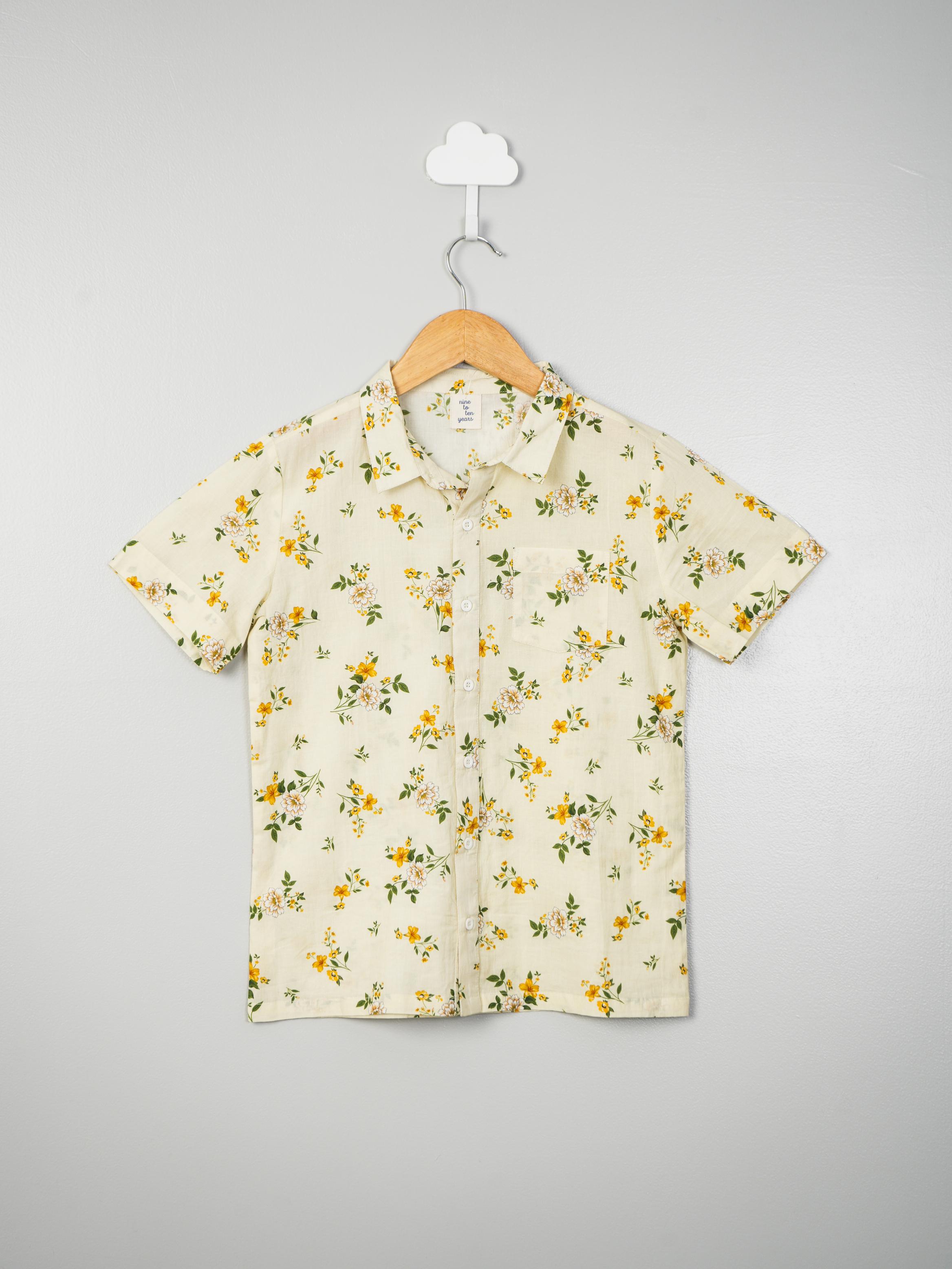 Yellow Floral Shirt