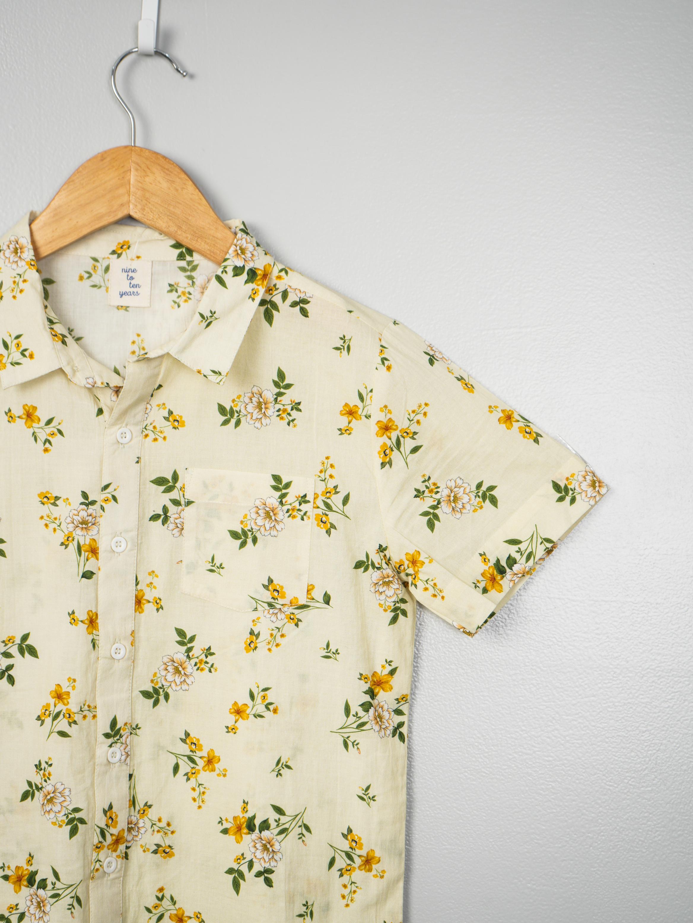 Yellow Floral Shirt