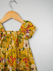 Yellow Floral Infant Dress