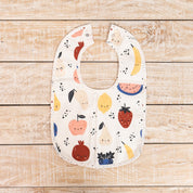 Polka Dot & Fruit Print Bib