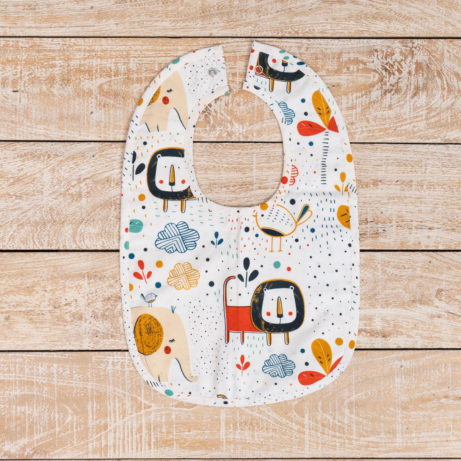 Animals & Abstract Print Bib