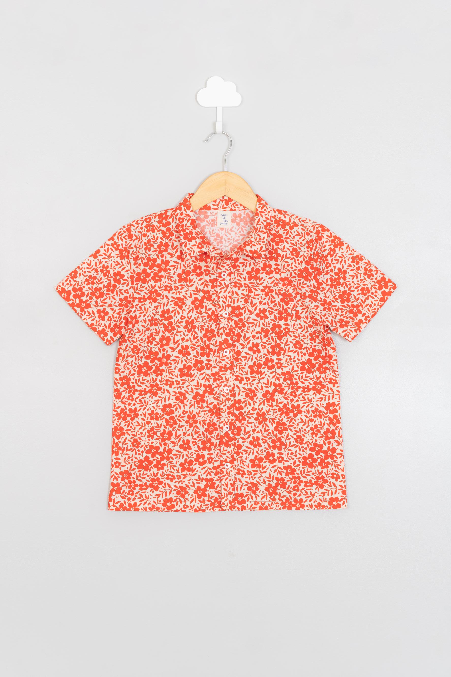 Red Floral Shirt