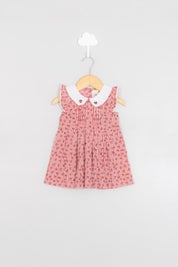 Lace and Pin Tuck Detail Infant Dress