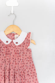 Lace and Pin Tuck Detail Infant Dress