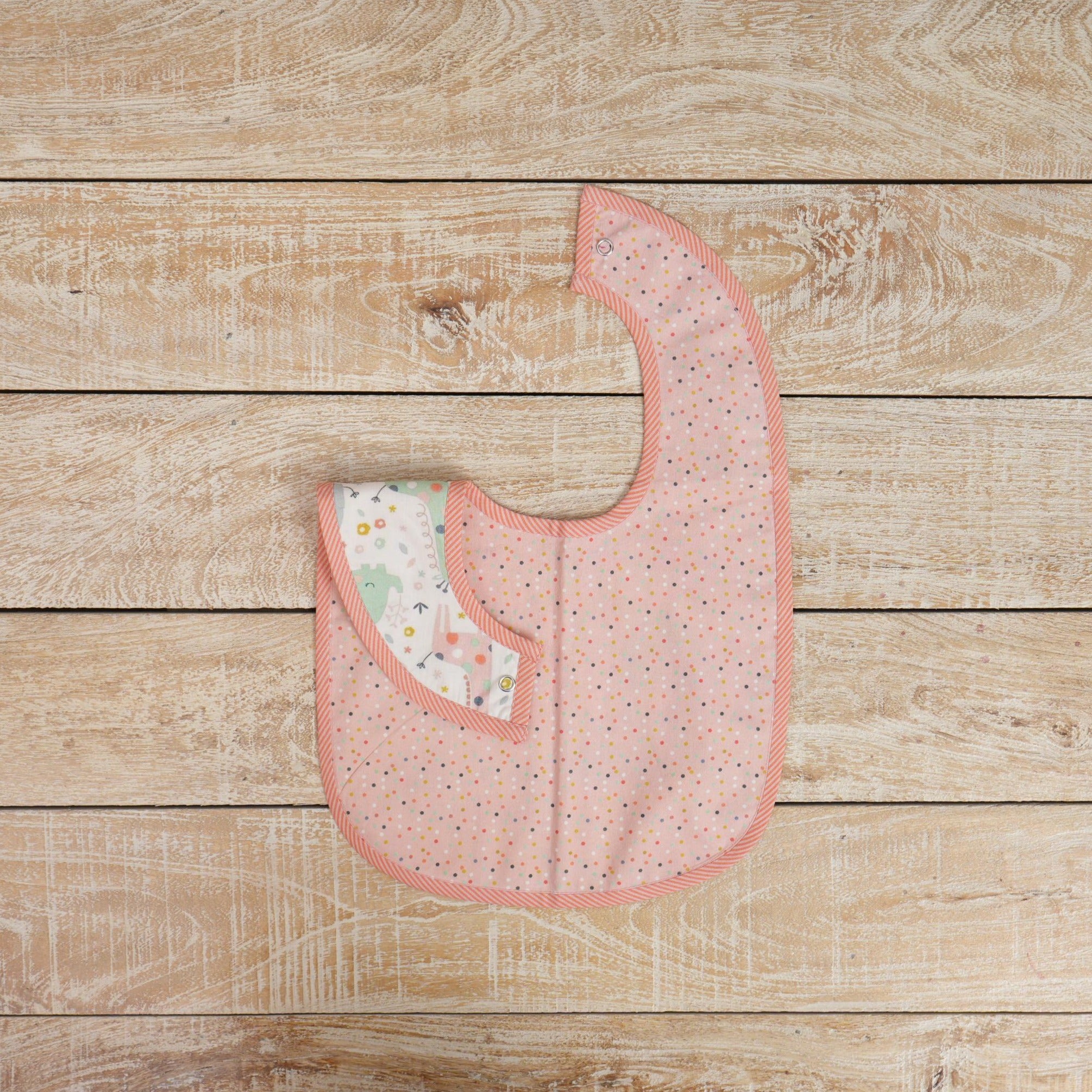 Polka Dot & Jungle Theme Print Bib