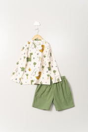 Dinosaur Shorts Set