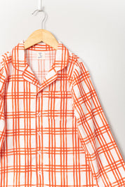 Red  Checks Boys Pyjama Set