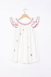 CREPE EMBROIDERY DRESS