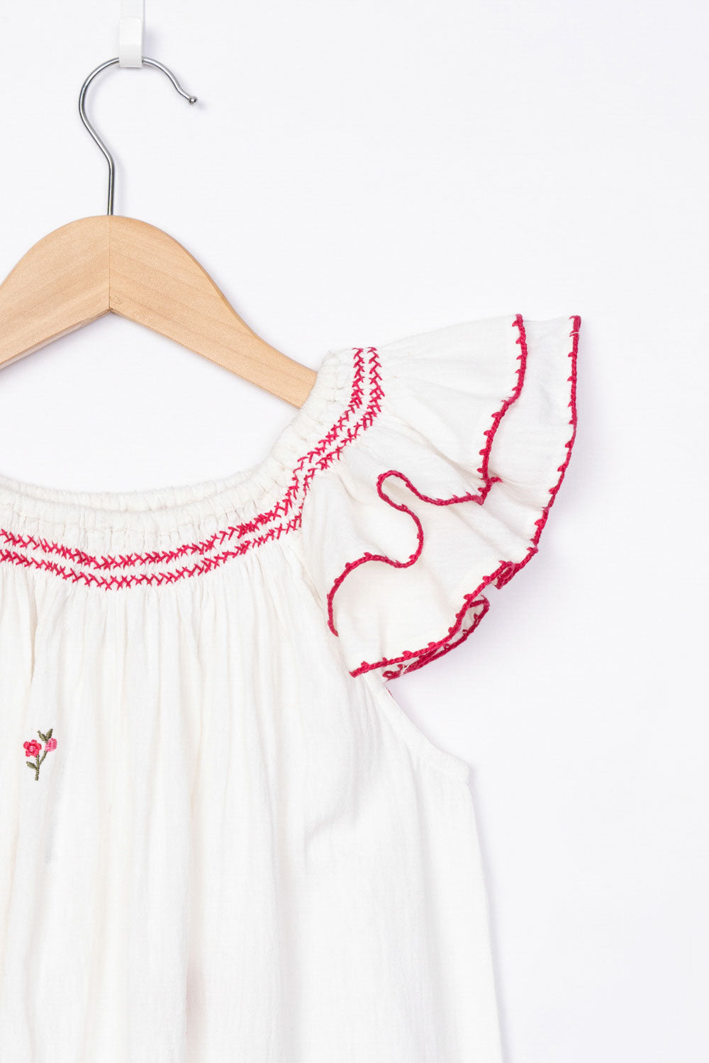 CREPE EMBROIDERY DRESS