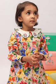 Garden Party Floral Cross Stitch Dress