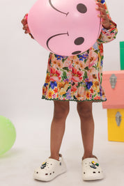 Garden Party Floral Cross Stitch Dress