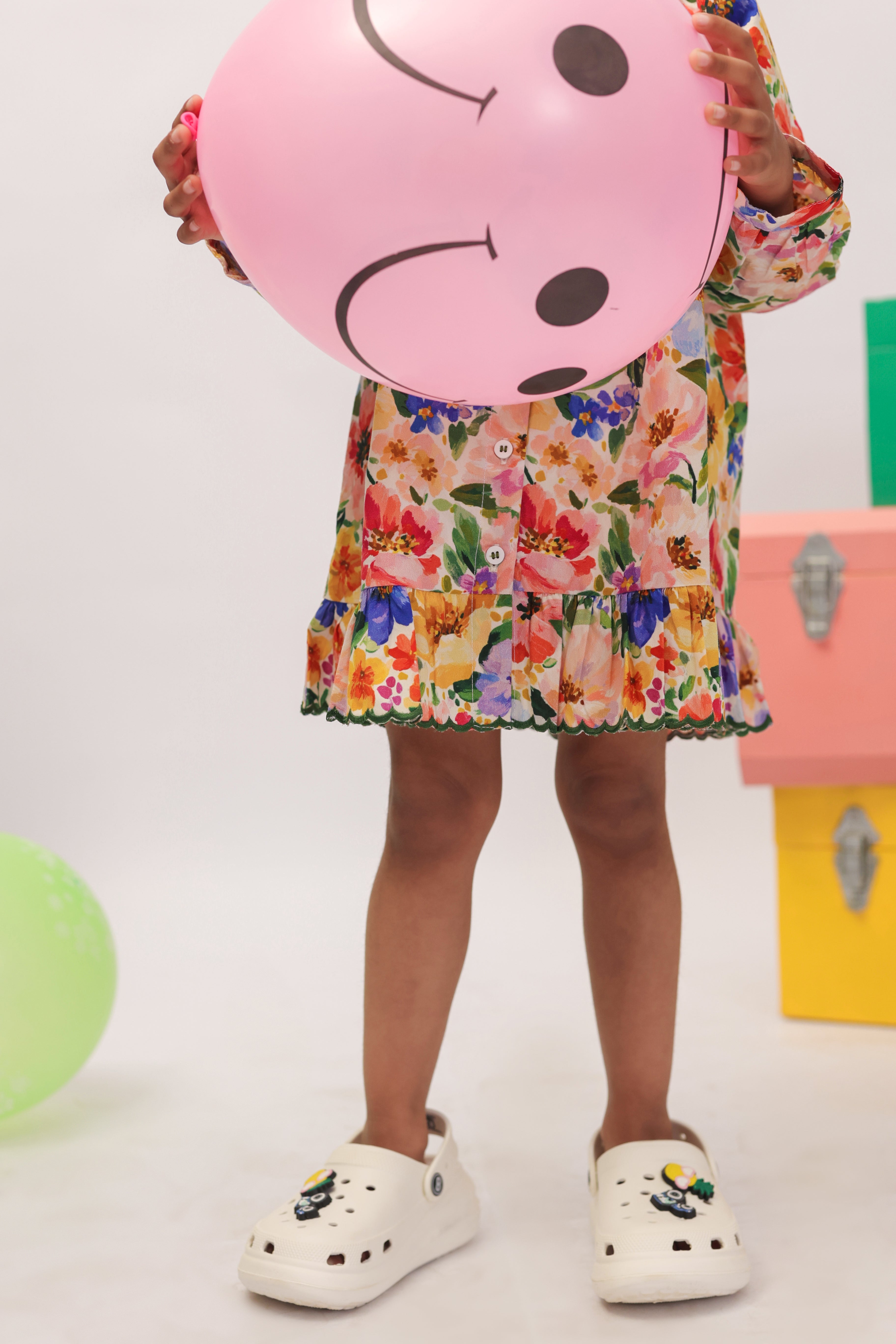 Garden Party Floral Cross Stitch Dress