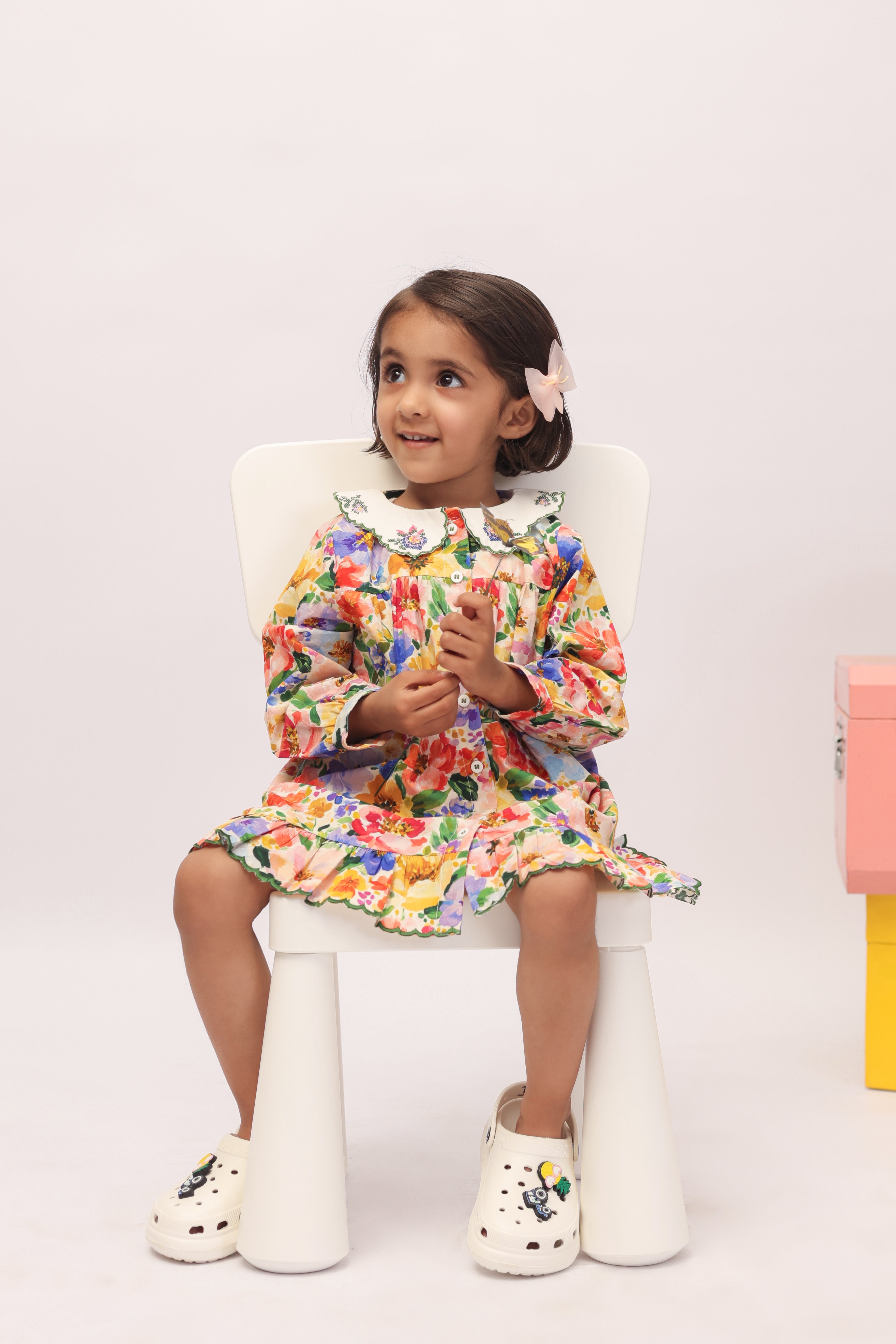 Garden Party Floral Cross Stitch Dress