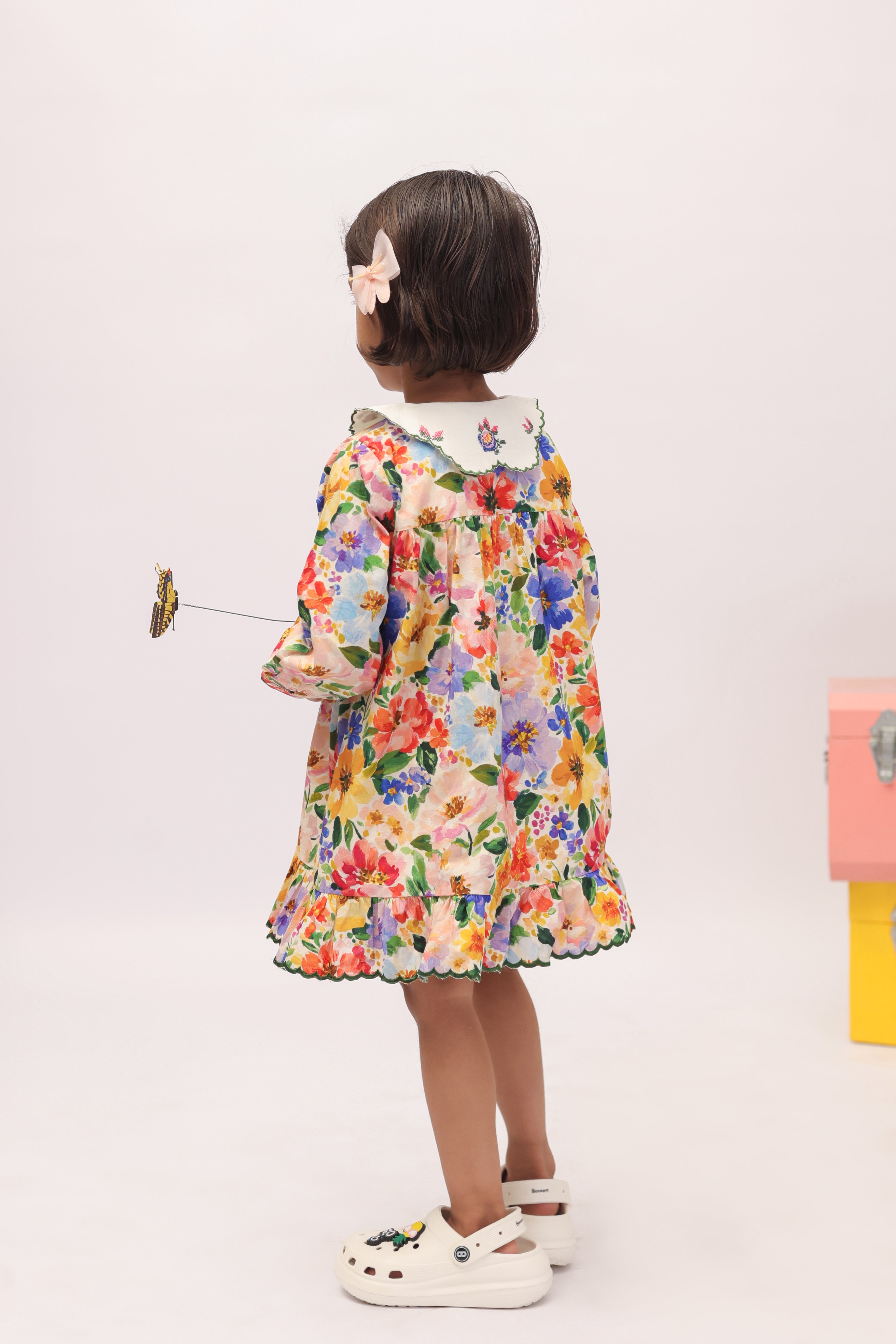 Garden Party Floral Cross Stitch Dress