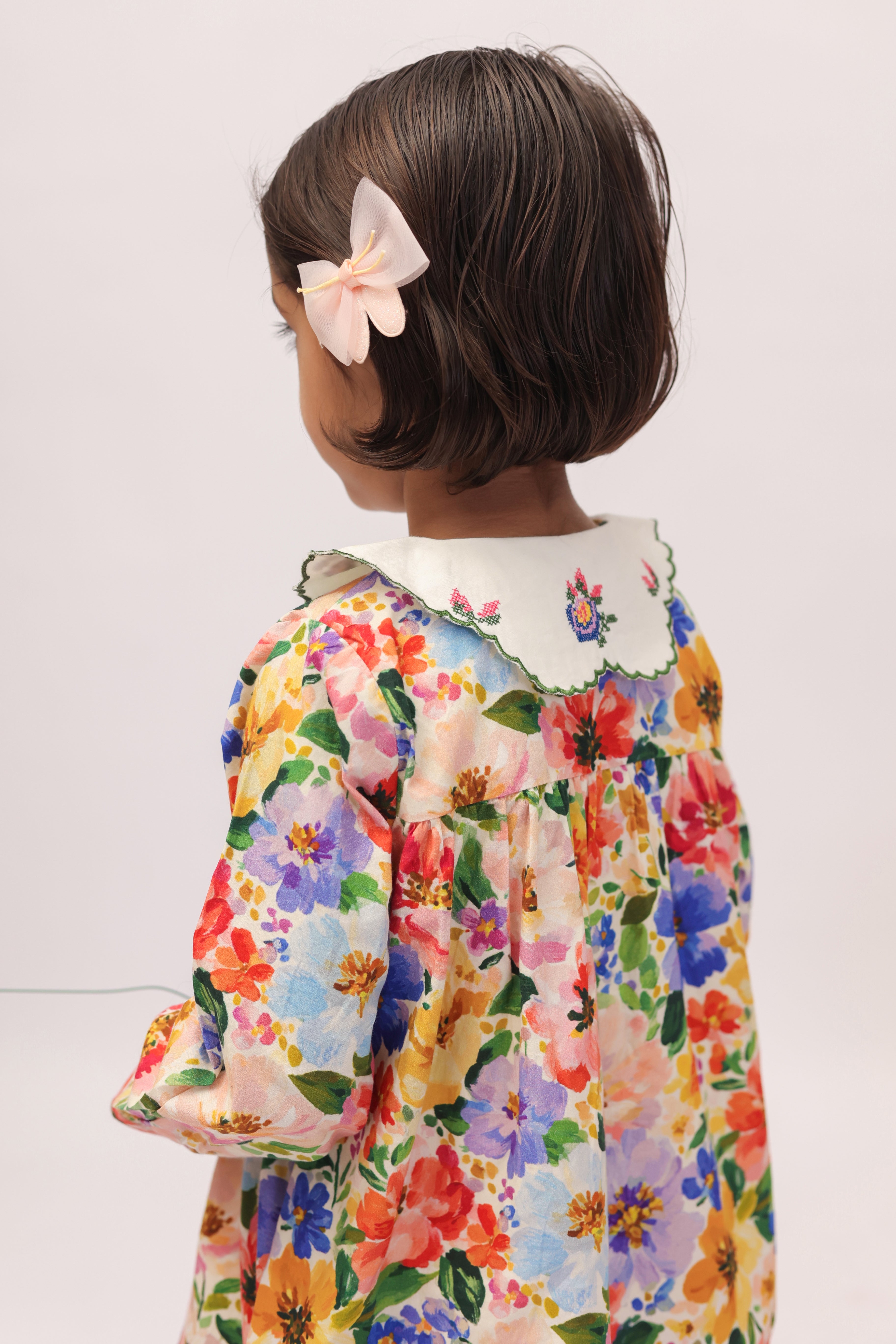 Garden Party Floral Cross Stitch Dress