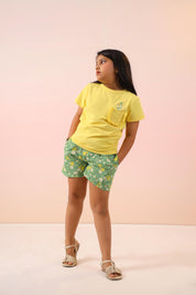 Green Garden Skirt/ Shorts Set