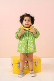 Infant Green Sunflower Dress