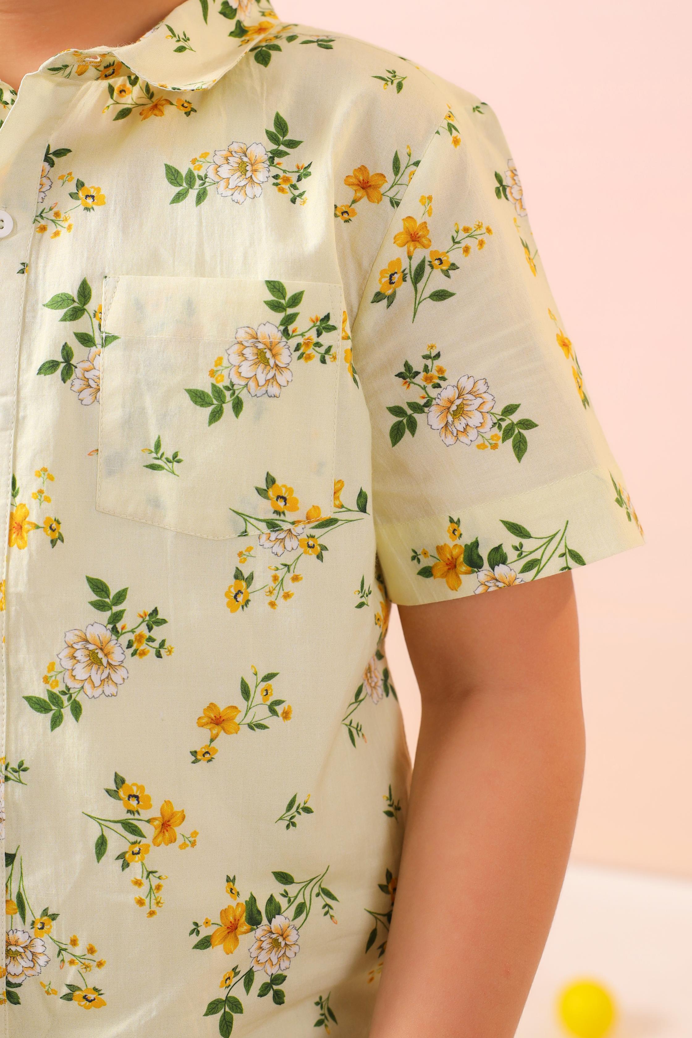 Yellow Floral Shirt