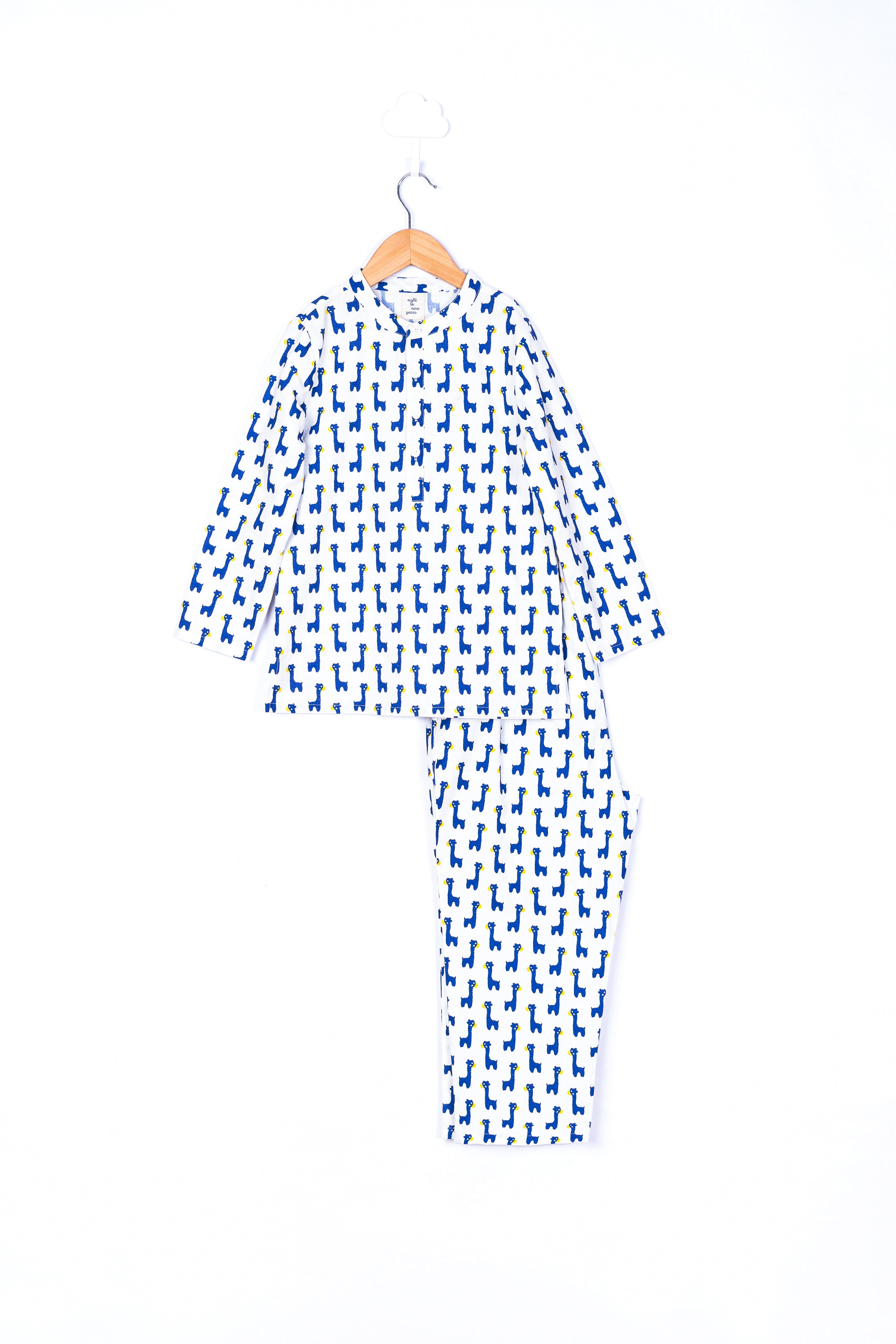 Blue Giraffe Pyjama Set