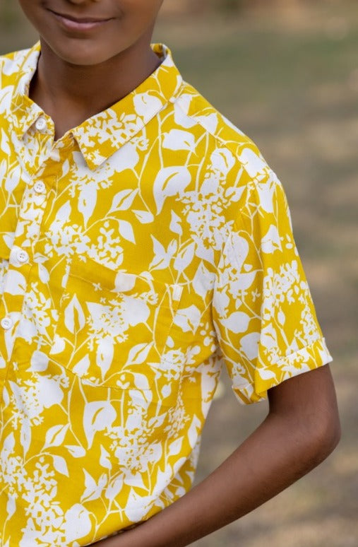 Yellow Floral Shirt