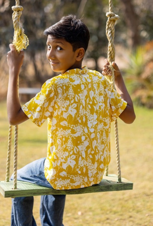 Yellow Floral Shirt