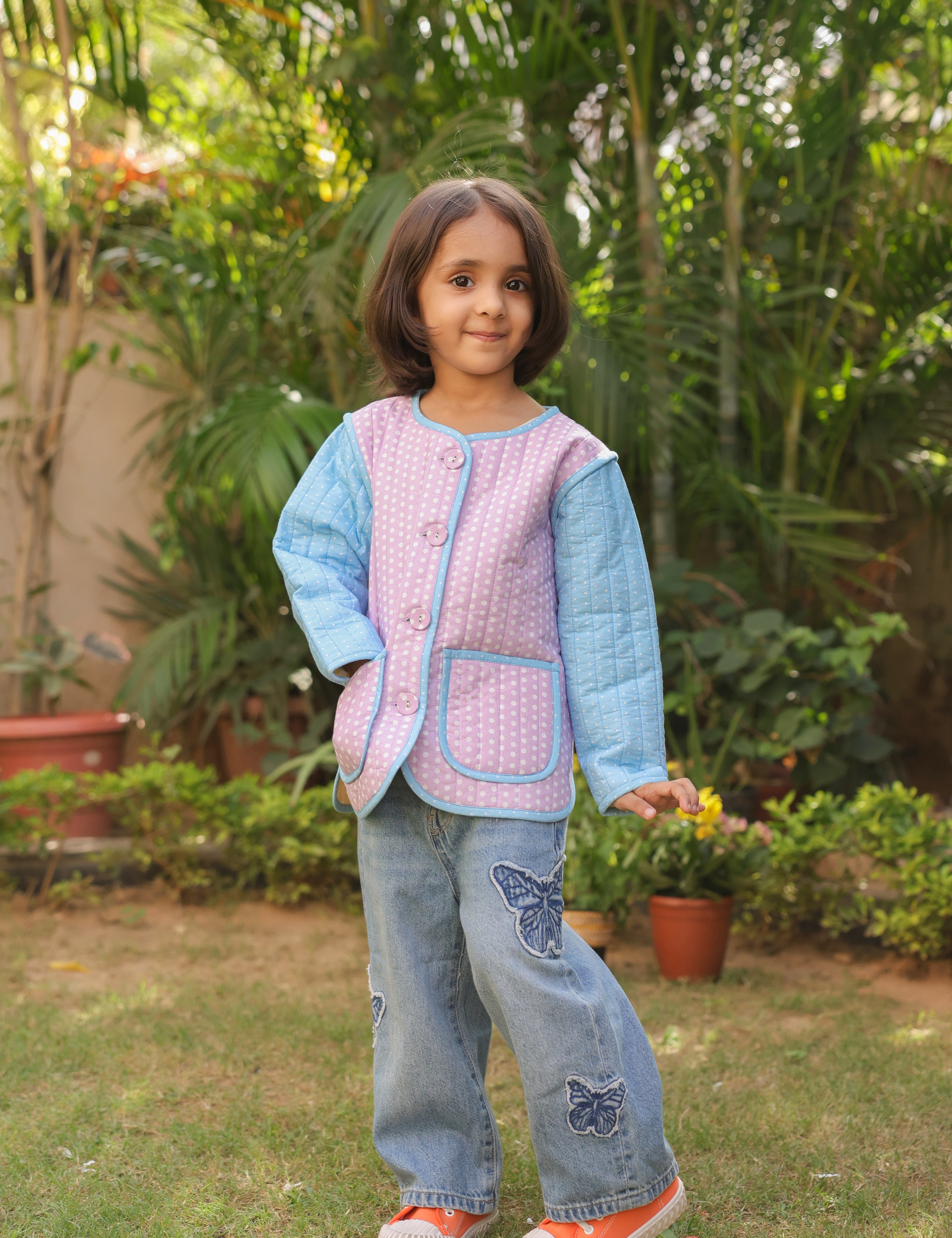 Multicolor Candyfloss Cloud Jacket for Kids by The Little Trunk