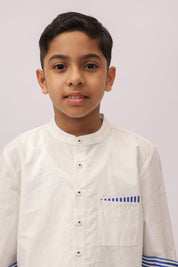 white shirt with embroidered flowers