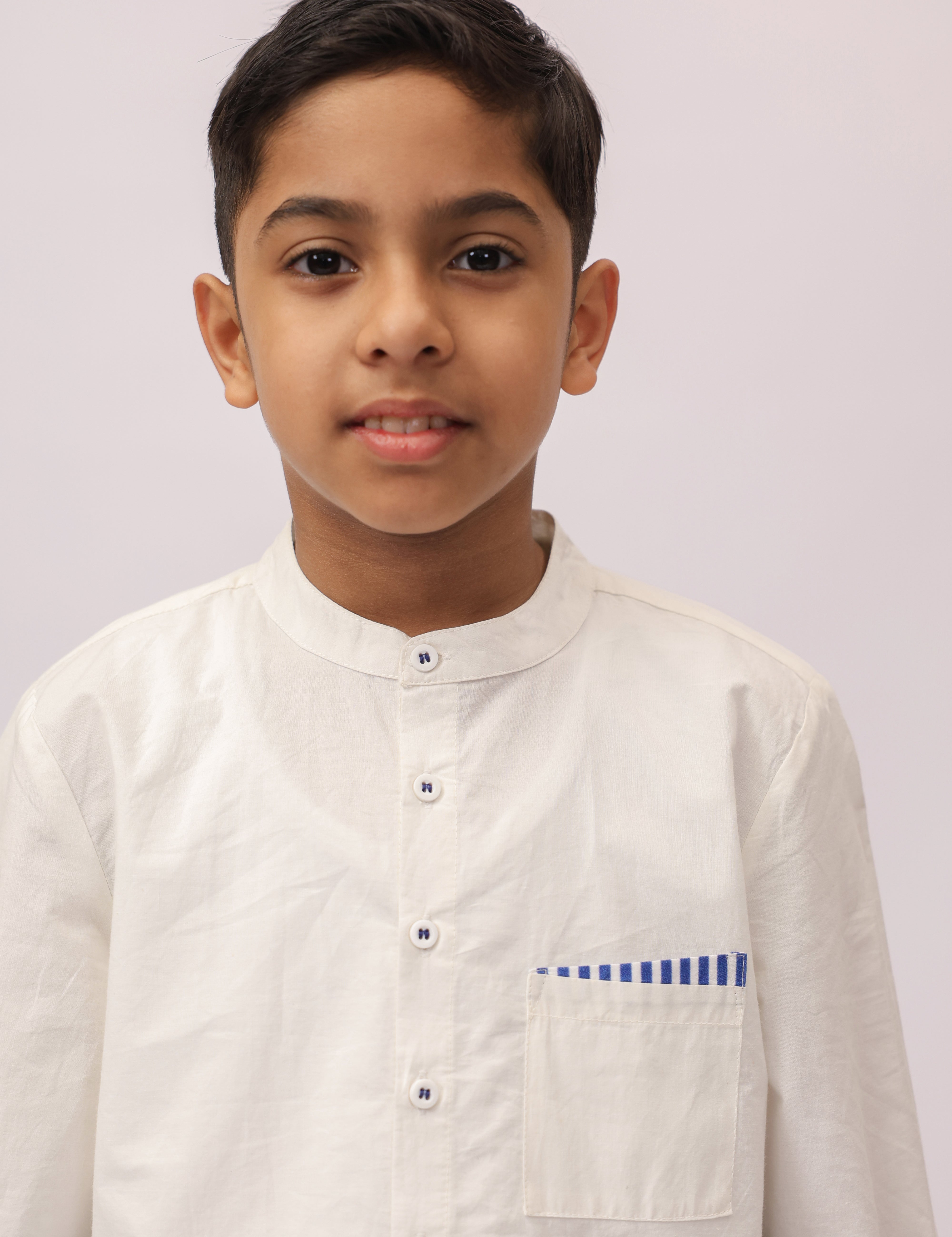 white shirt with embroidered flowers