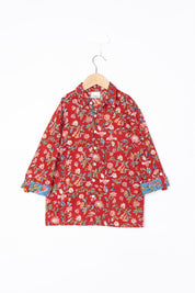 Red Block Print Shirt