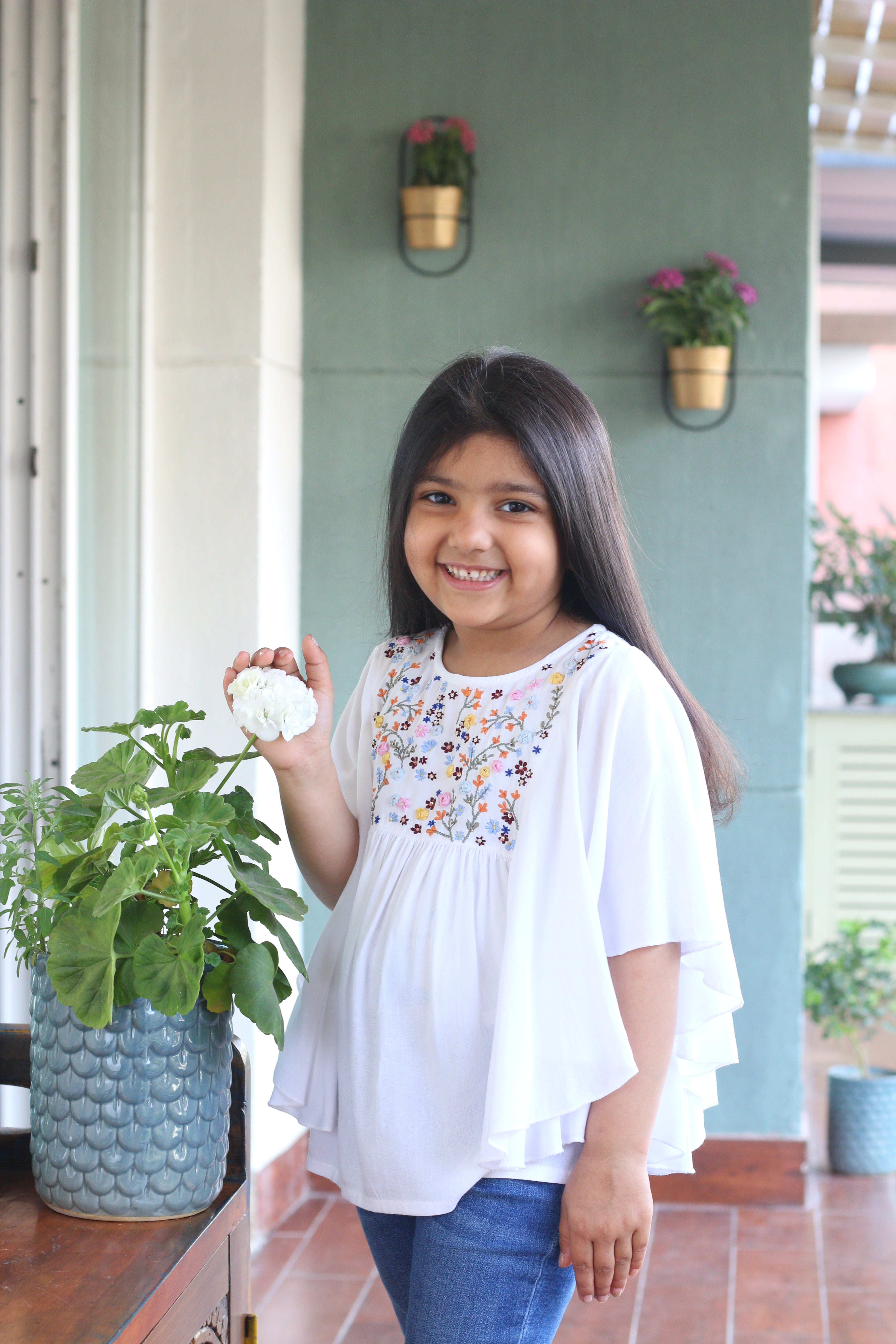 White Kaftan Top