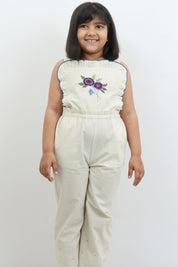 Stripe & Embroidery 
Detail Jumpsuit