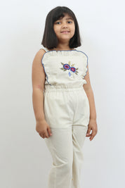 Stripe & Embroidery 
Detail Jumpsuit
