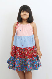 Stripe & Block Print Dress