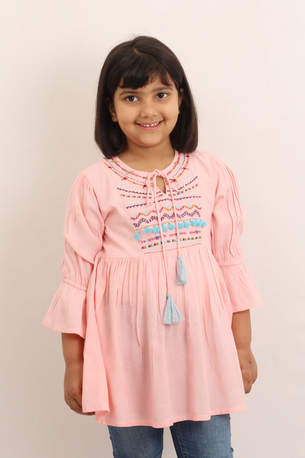 Pink Embroidery Blouse