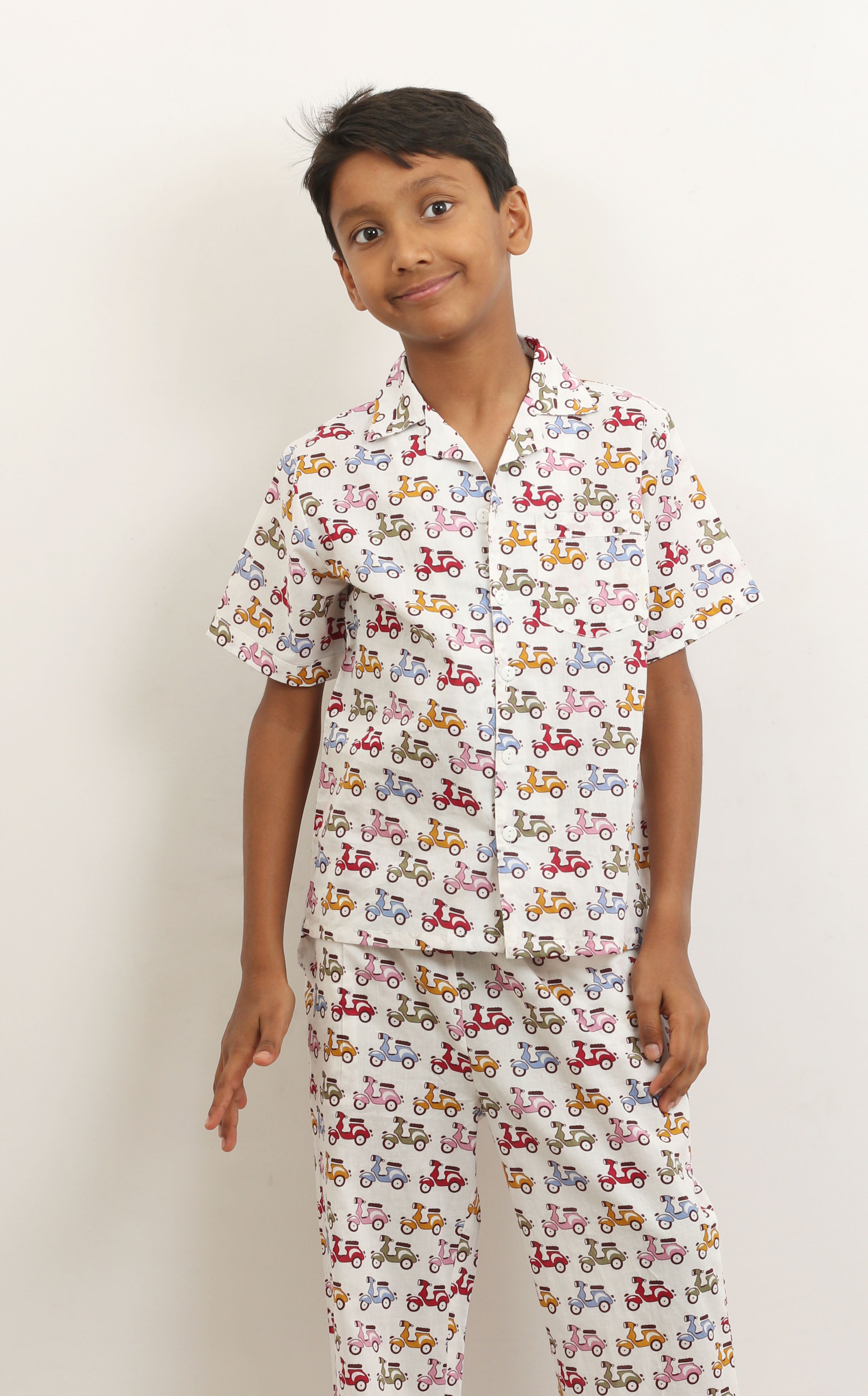 Scooter Print Pyjama Set