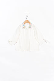 Embroidery Collar Shirt