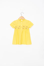 Yellow Smocking Dress
