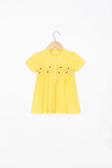 Yellow Smocking Dress