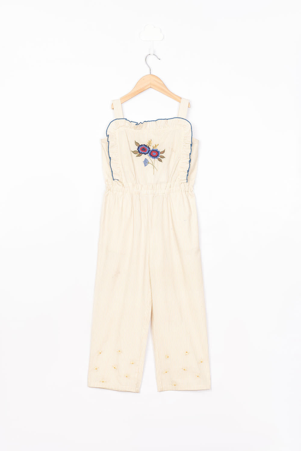 Stripe & Embroidery 
Detail Jumpsuit