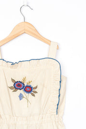 Stripe & Embroidery 
Detail Jumpsuit