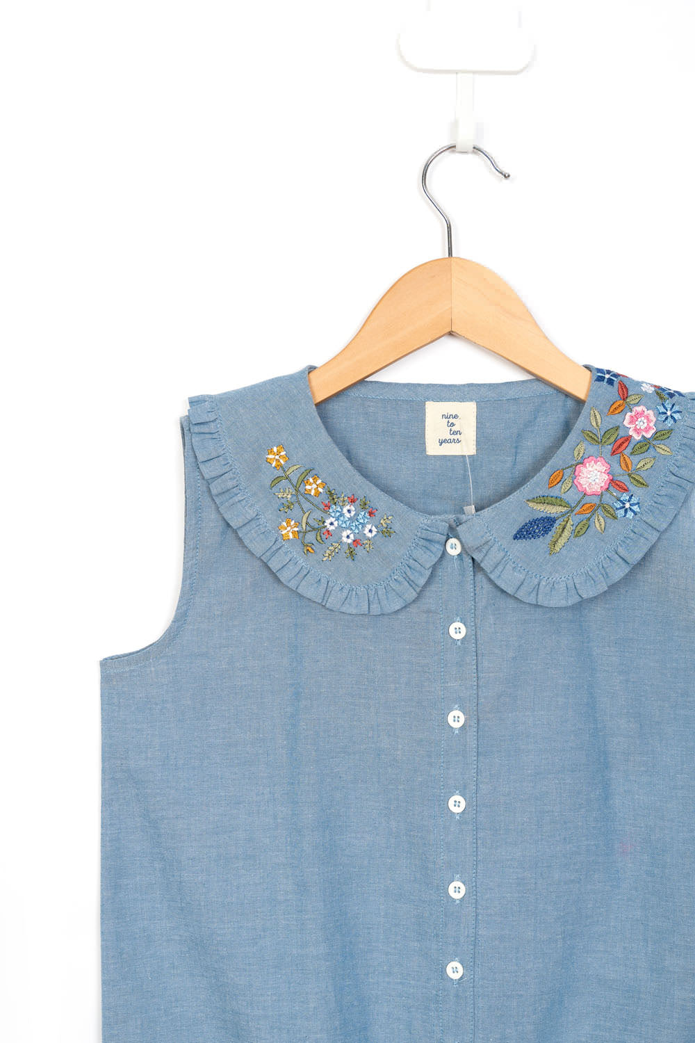 Blue Tie Detail Shirt