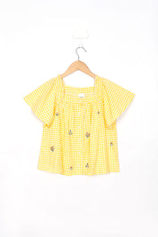 Yellow Embroidery Shirt