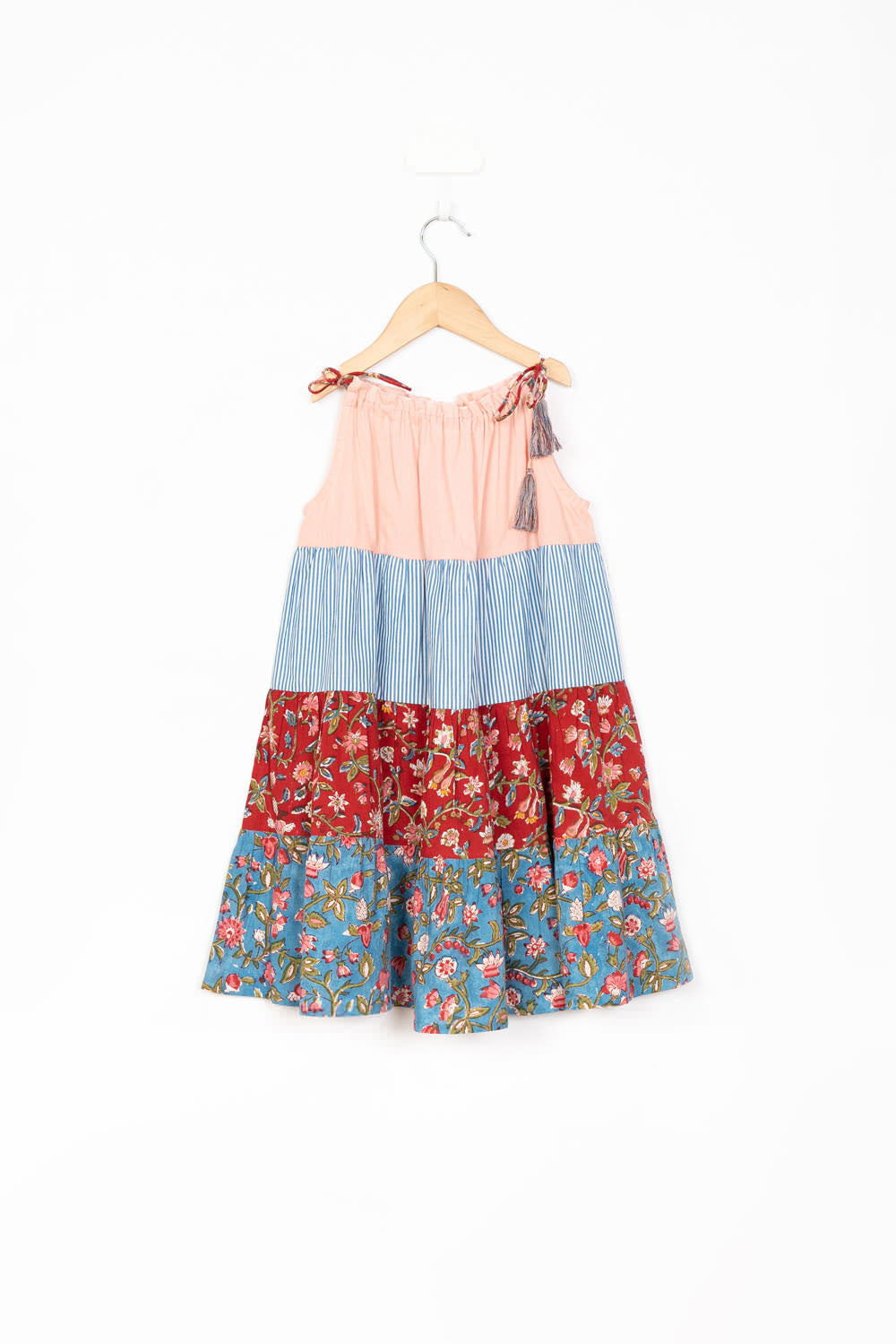 Stripe & Block Print Dress