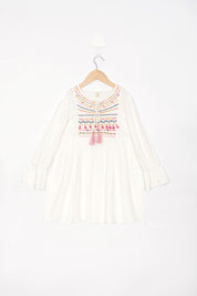 White Embroidery Blouse